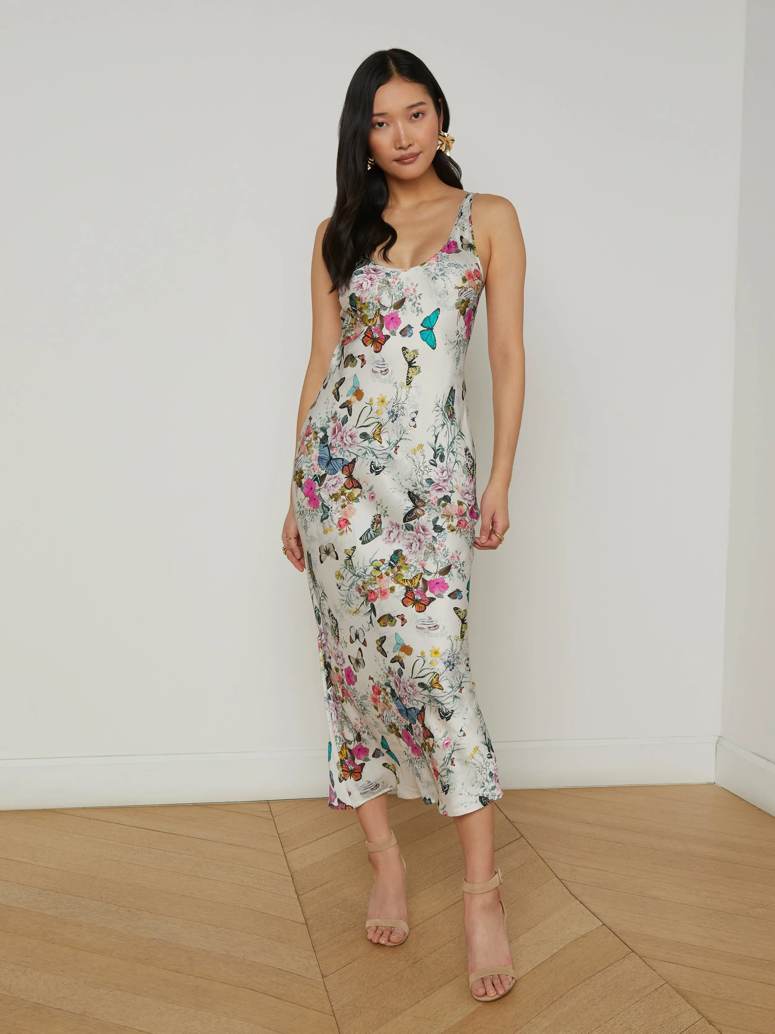 Akiya Satin Maxi Dress