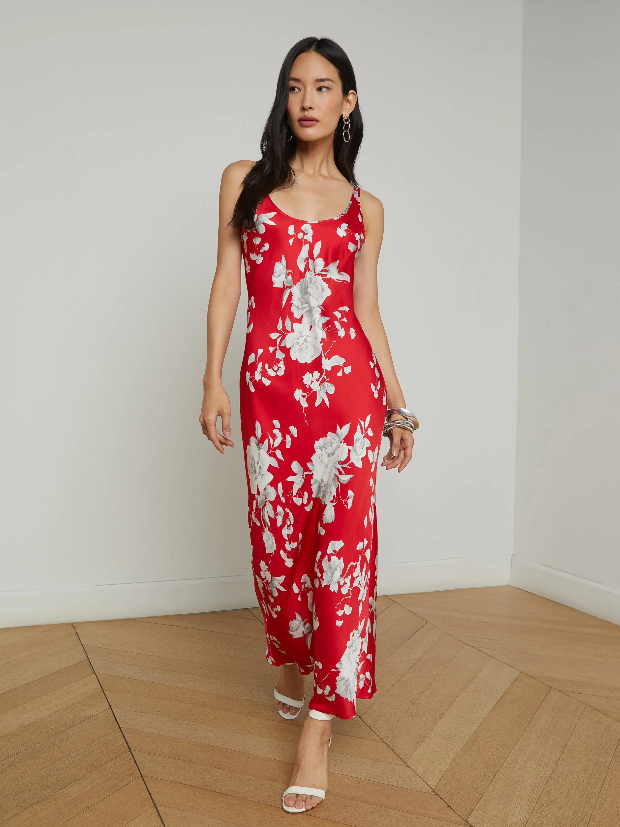 Akiya Satin Maxi Dress