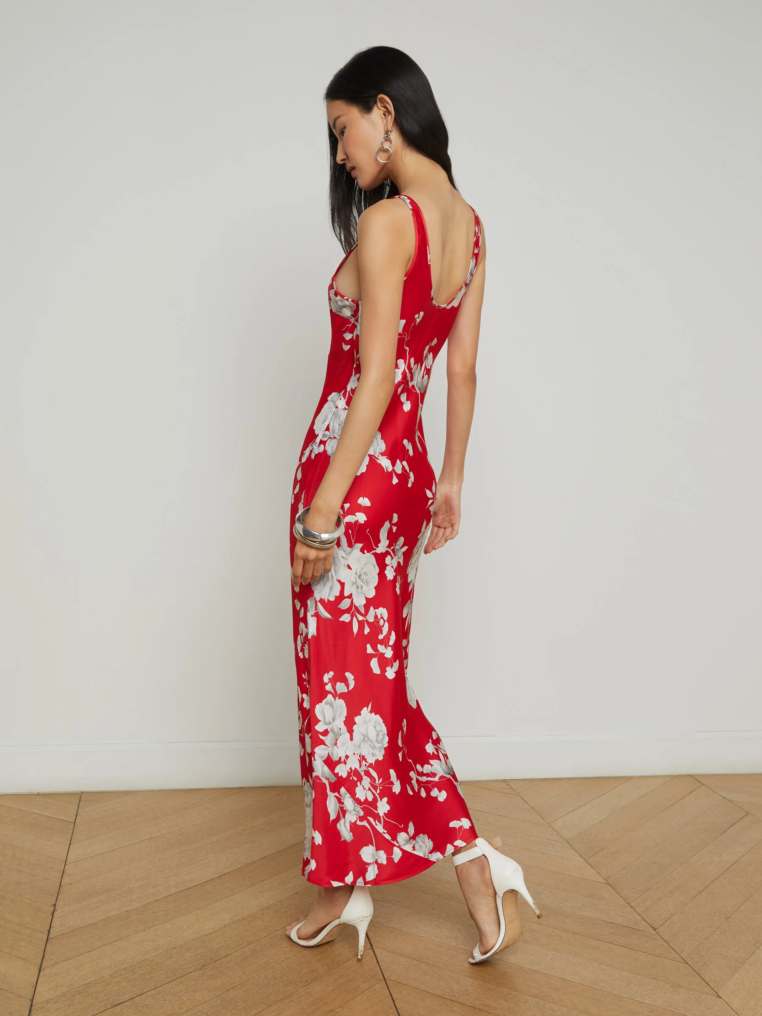 Akiya Satin Maxi Dress