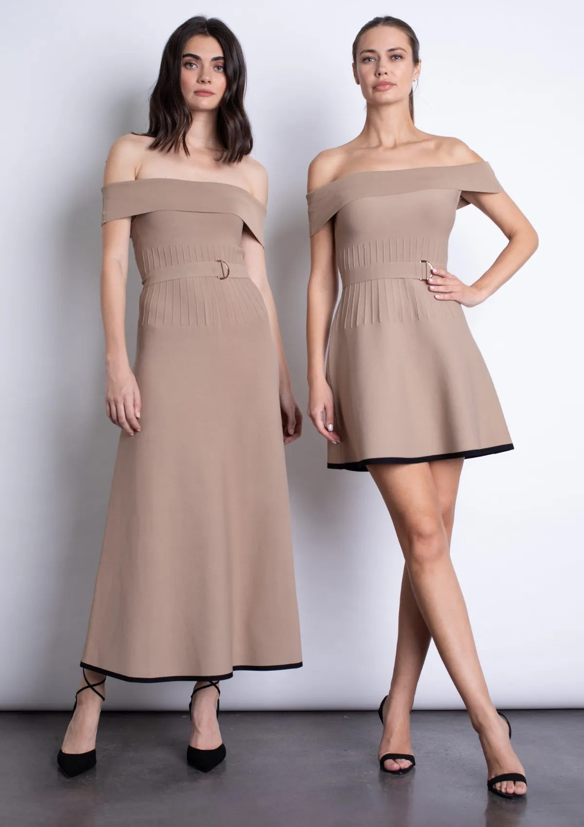 Amaya Knit Mini Dress - Shiitake