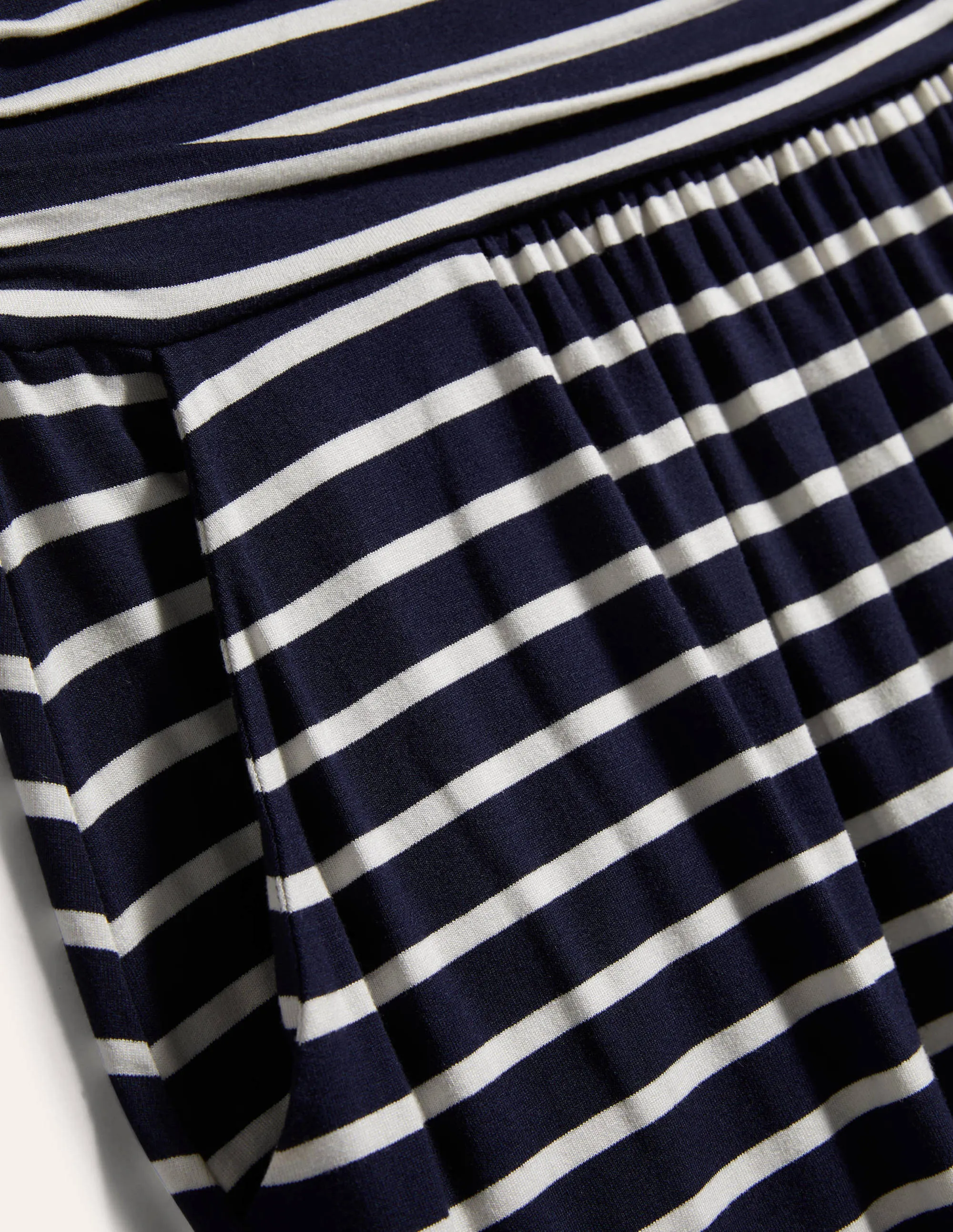 Amelie Jersey Dress-Navy/Ivory