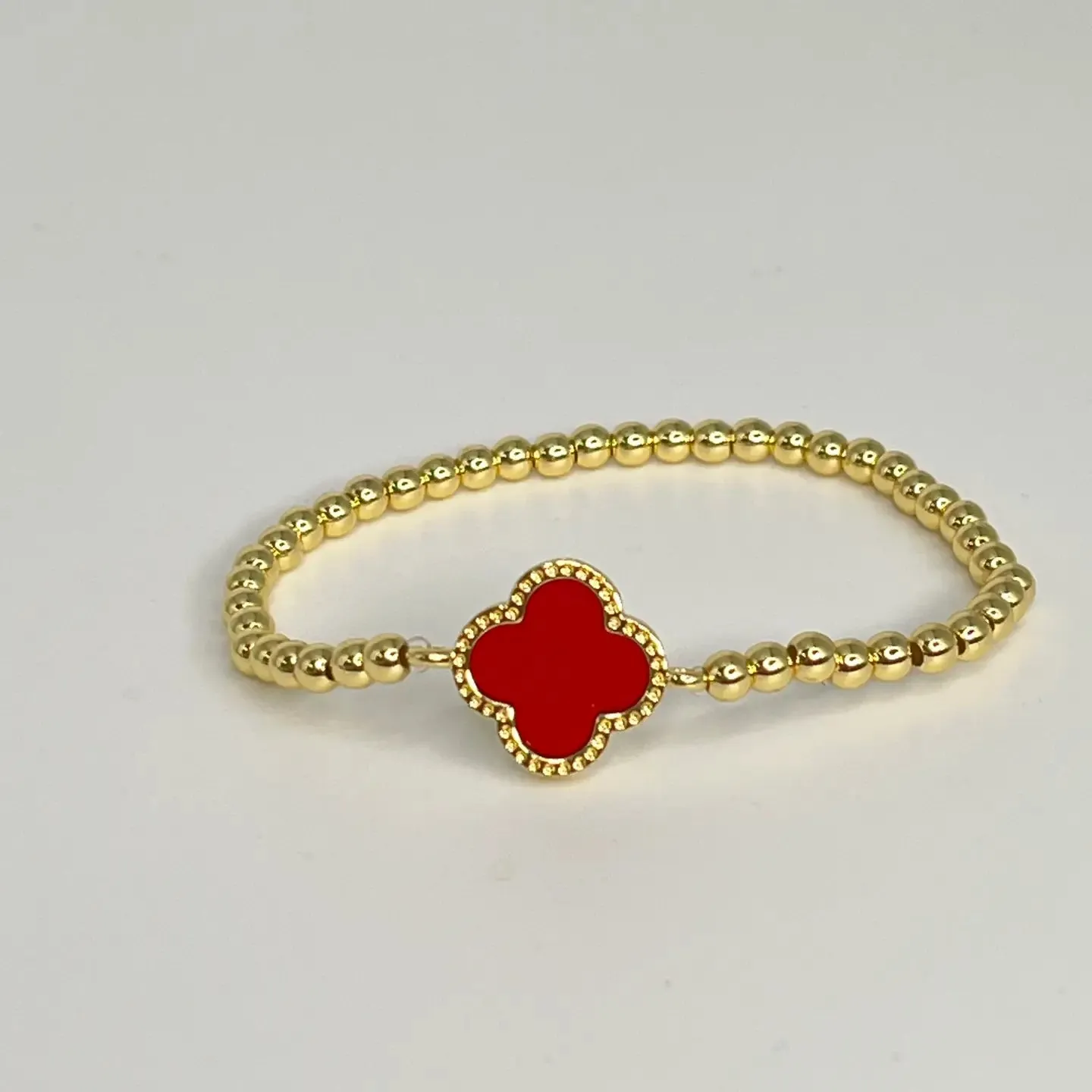 Beaded Clover Bracelet