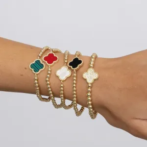 Beaded Clover Bracelet