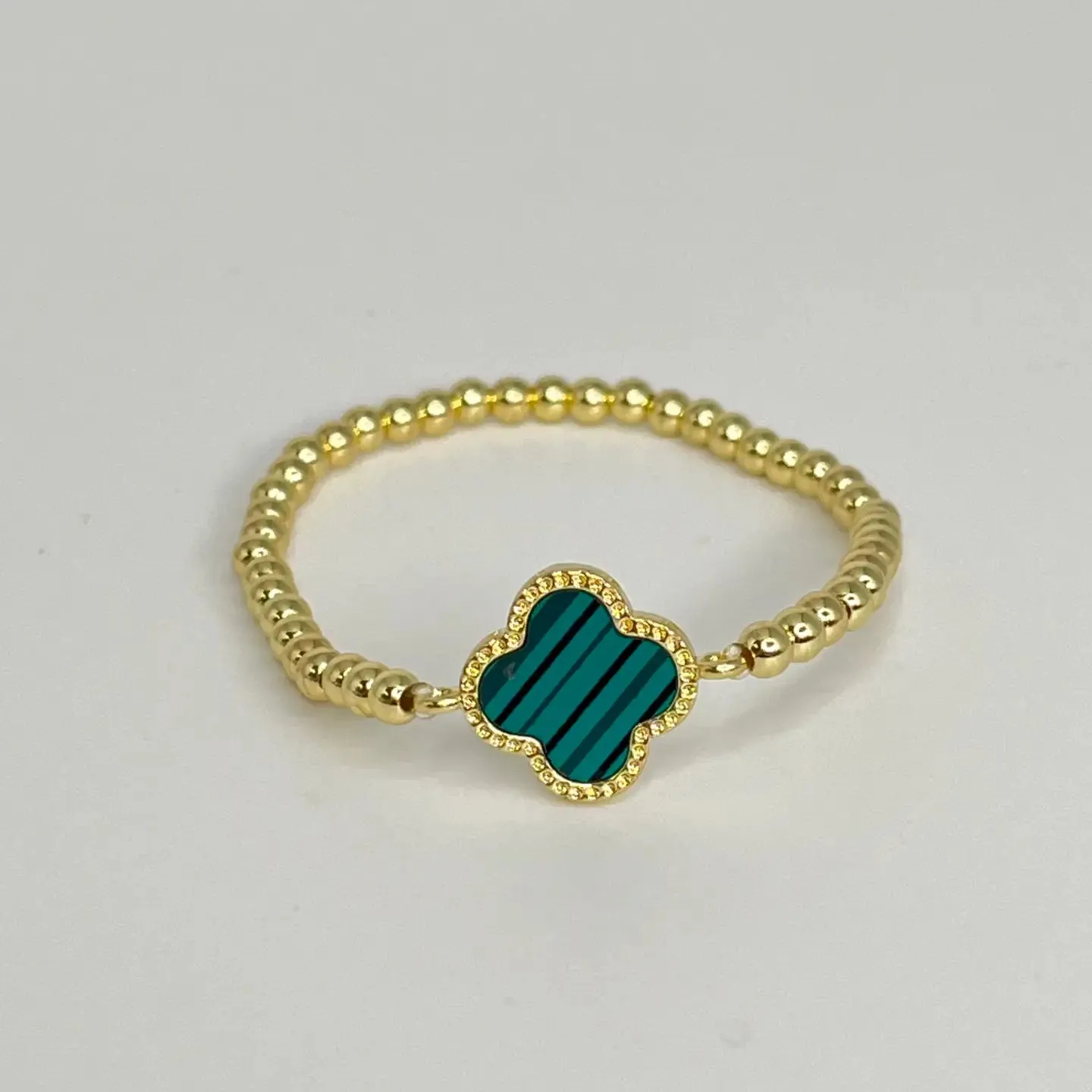 Beaded Clover Bracelet
