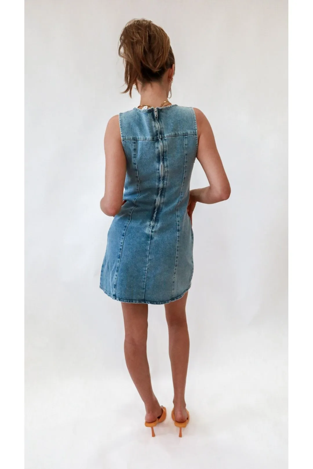 Blue Horizon Denim Mini Dress