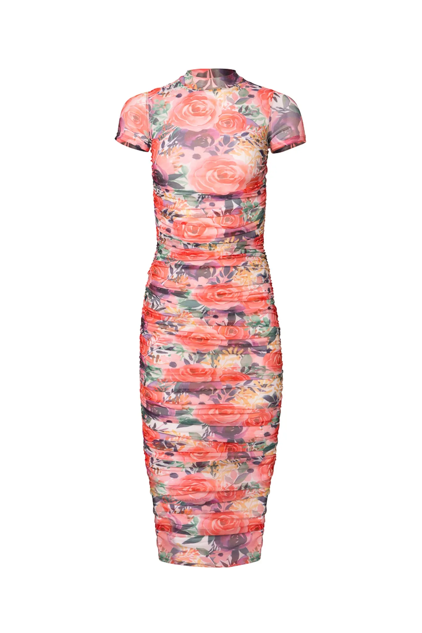 Brynn Short Sleeve Dress in Multicolor Floral
