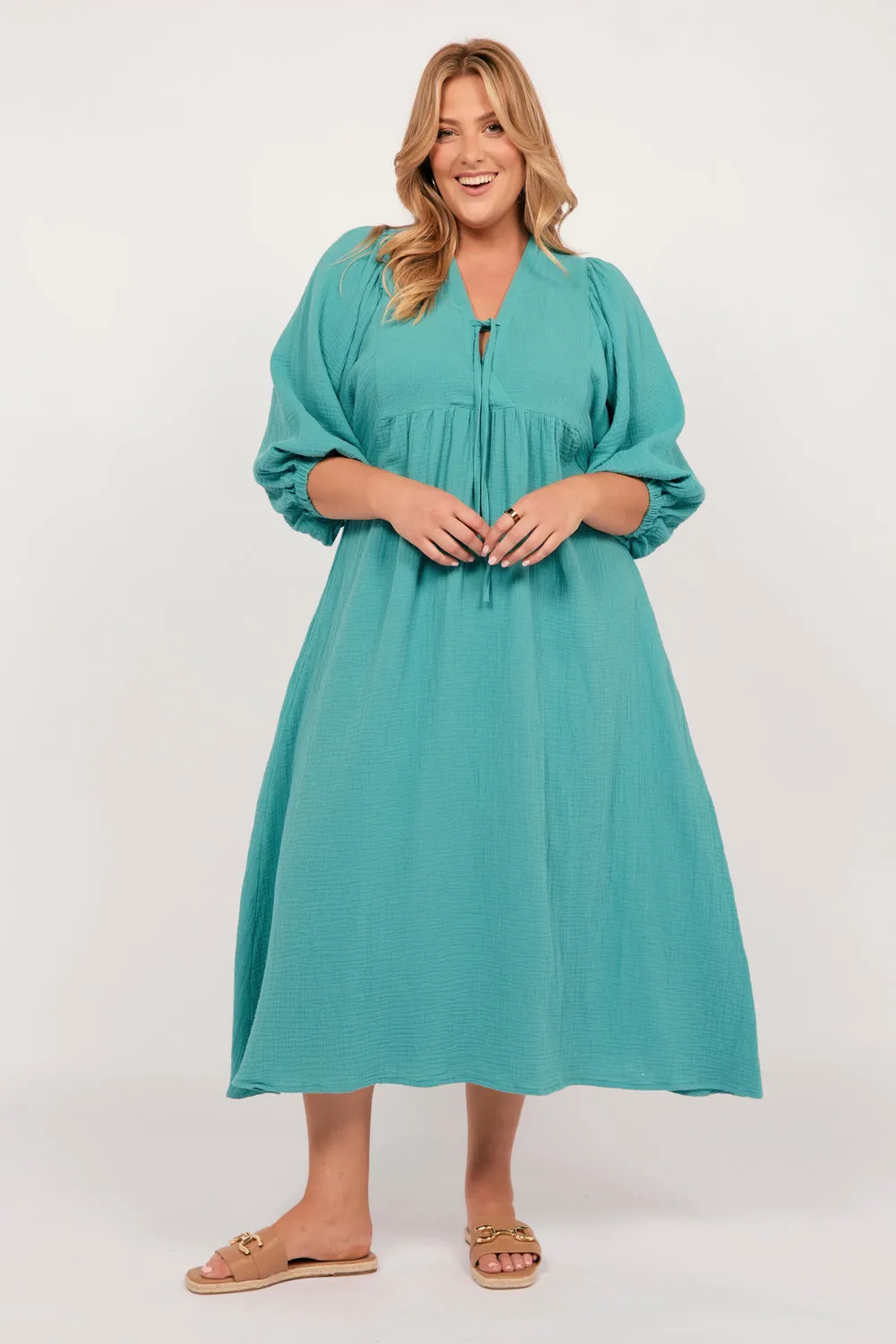 Cairo Maxi Dress in Peacock Parade