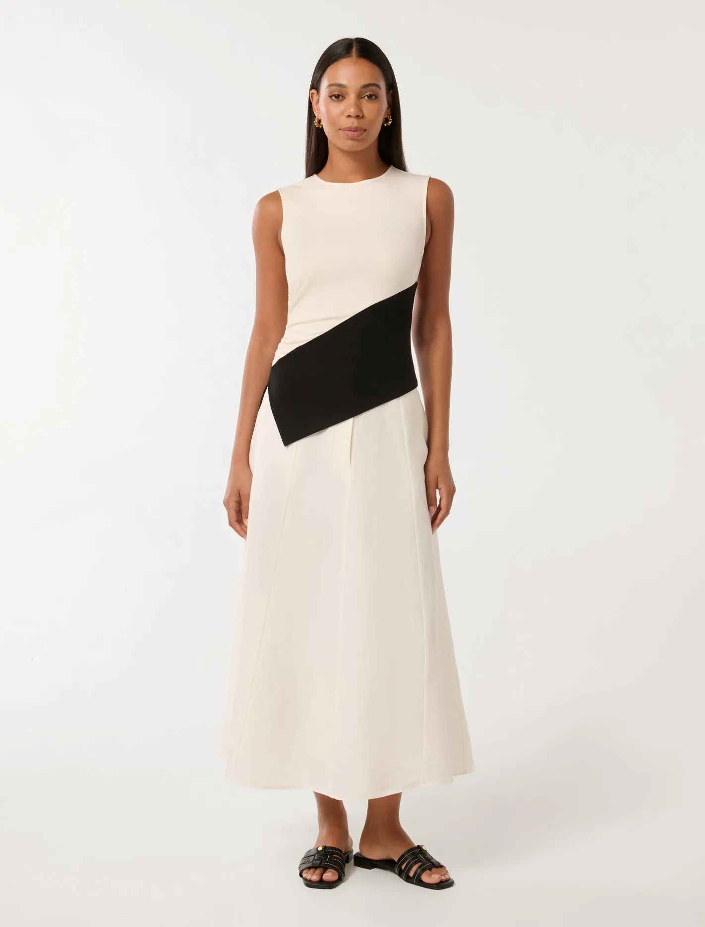 Camryn Two Tone Asym Top