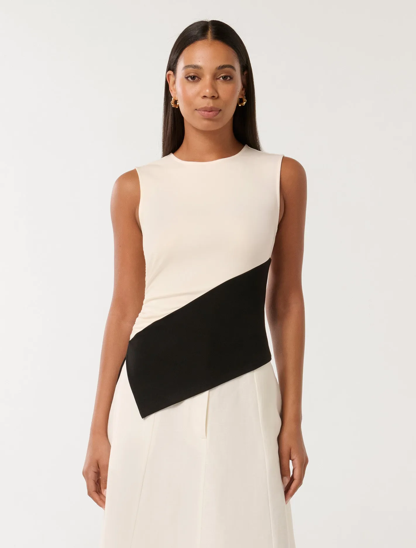 Camryn Two Tone Asym Top
