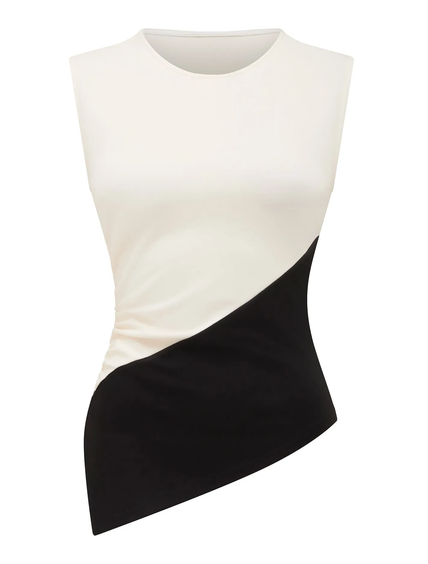 Camryn Two Tone Asym Top