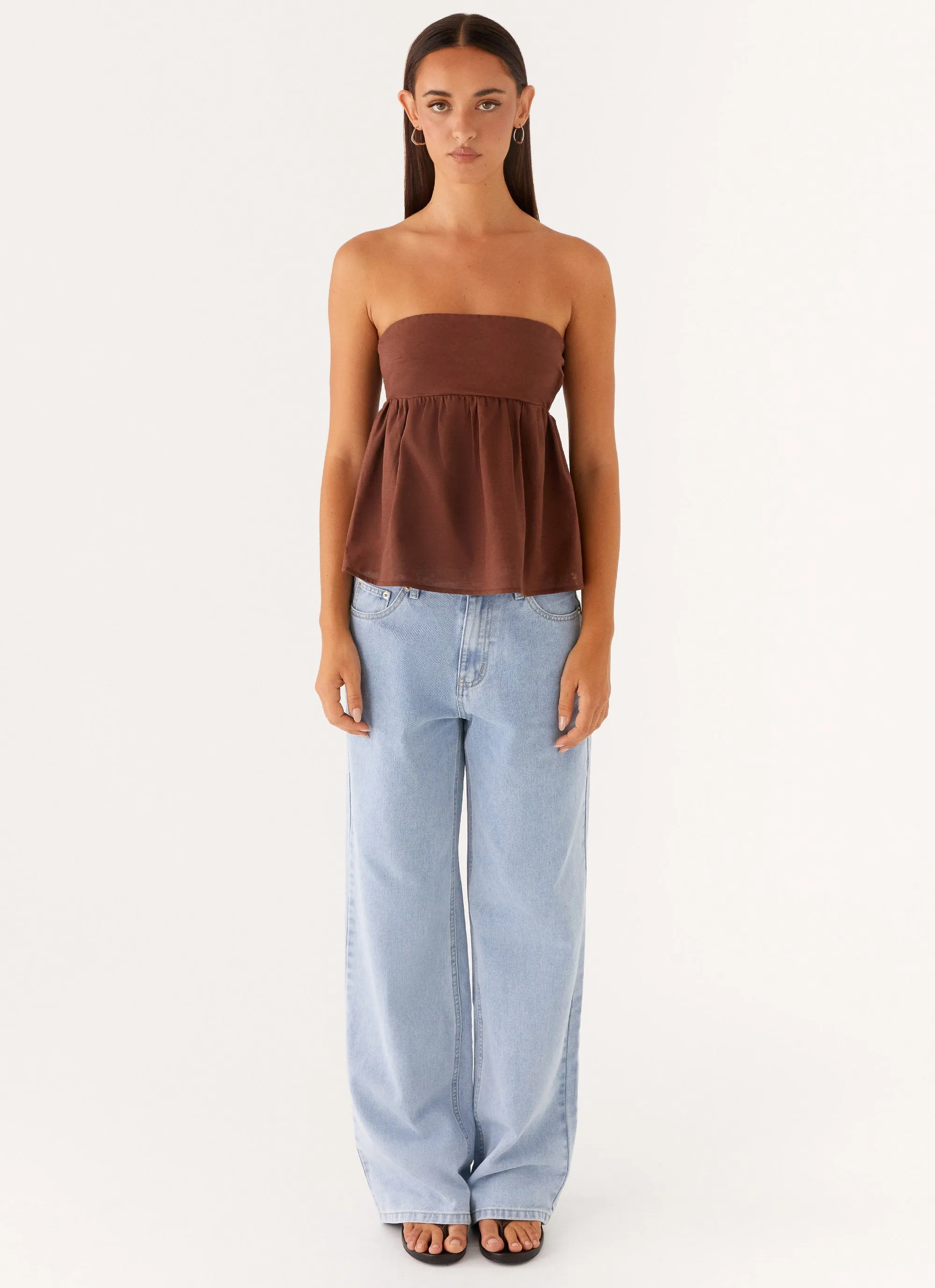 Cassie Tube Top - Chocolate