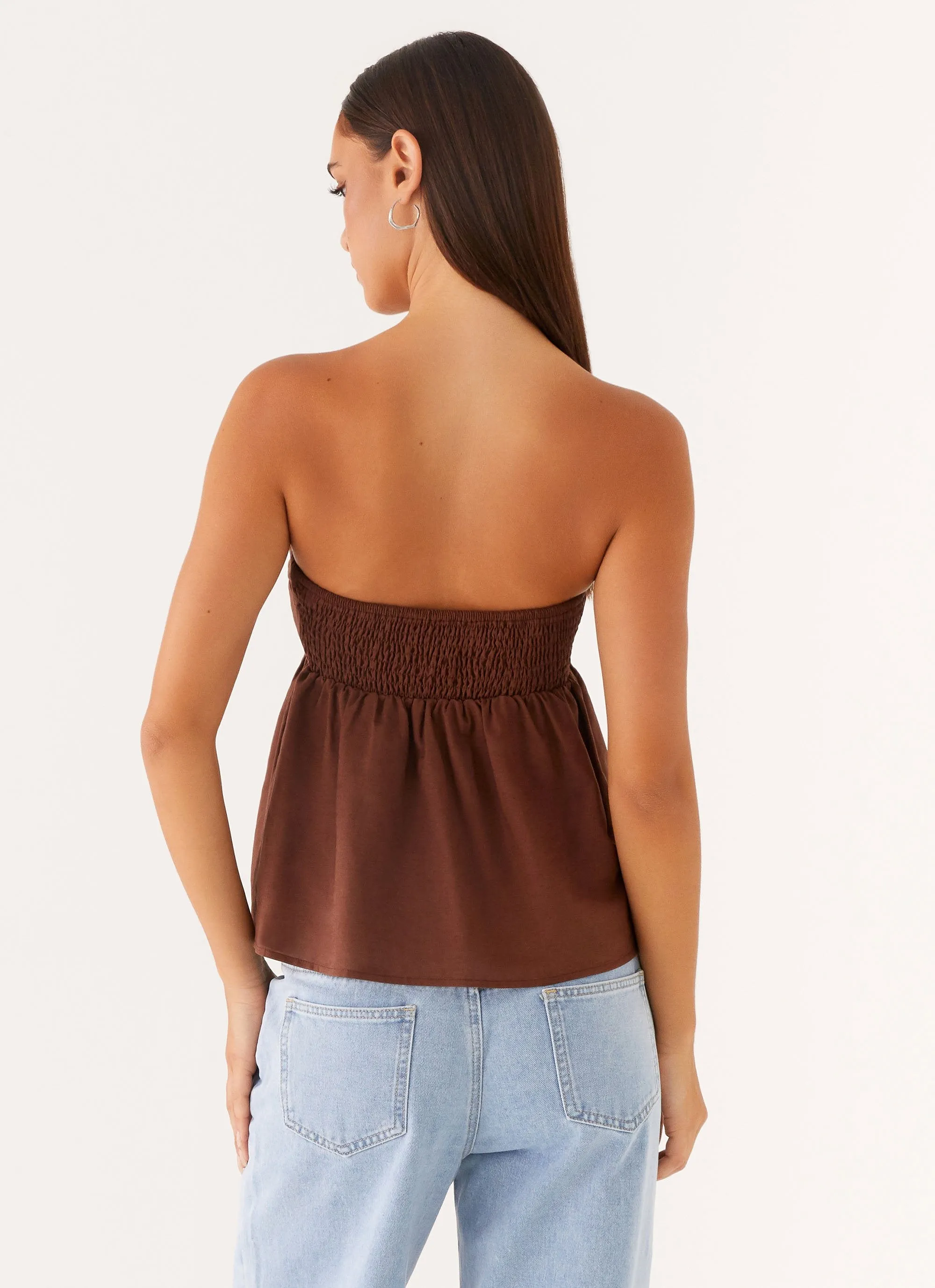 Cassie Tube Top - Chocolate