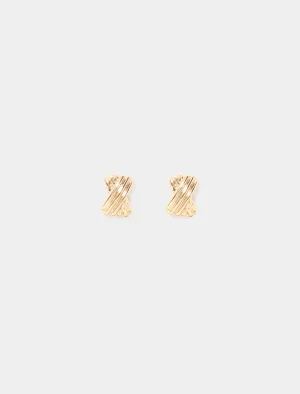 Celestia Criss Cross Stud Earrings