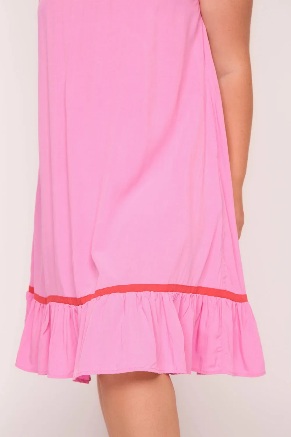 Celia Short Dress in Blushing Berries