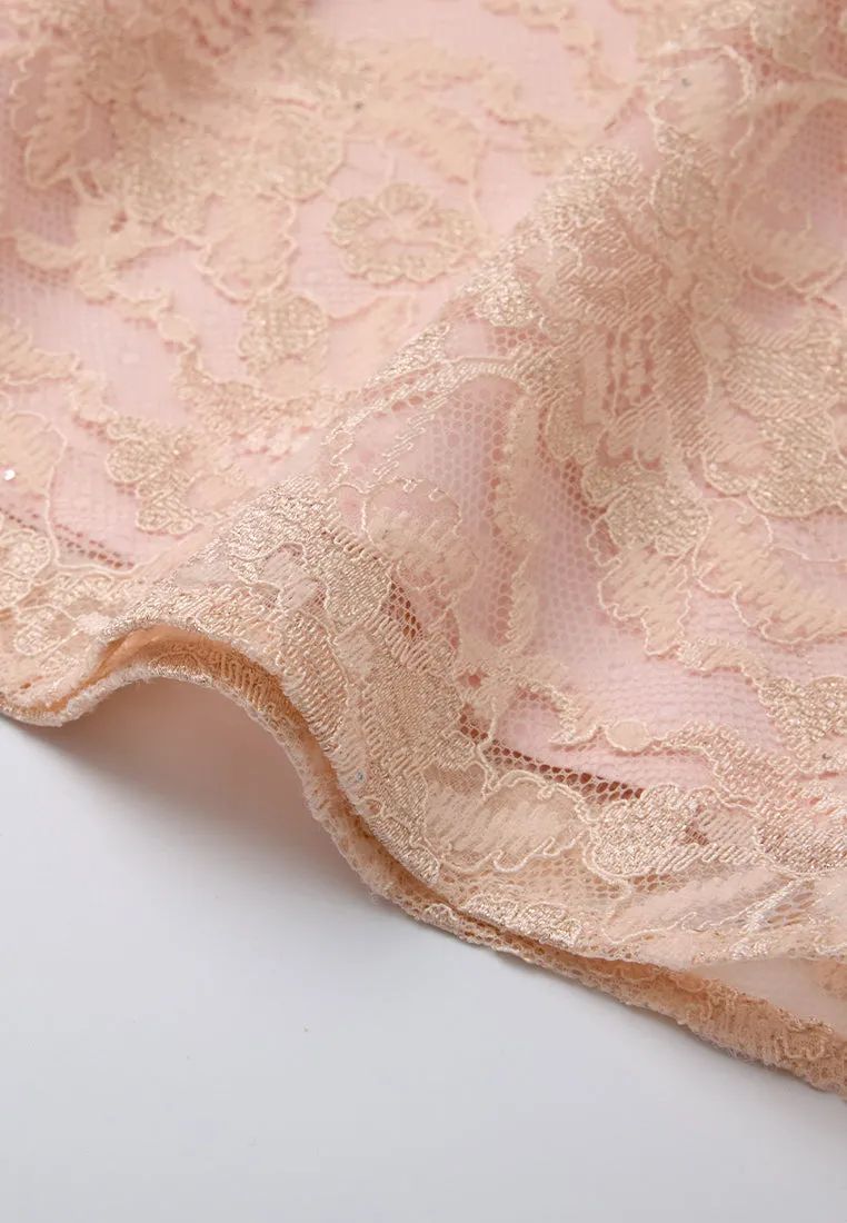 Cheung Sham Style Embellished Lace Dress