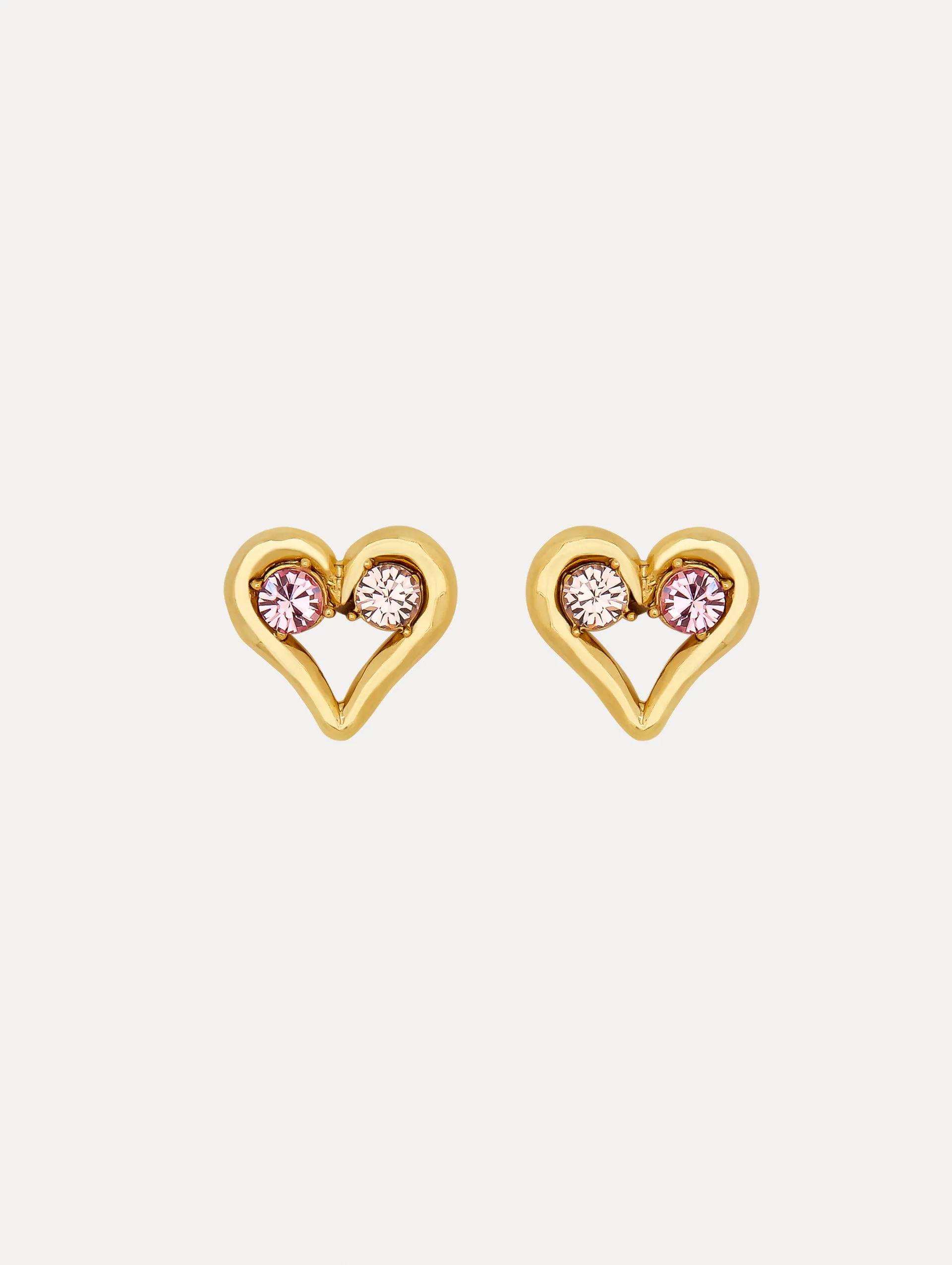 Crystal Heart Earrings