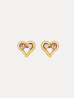 Crystal Heart Earrings