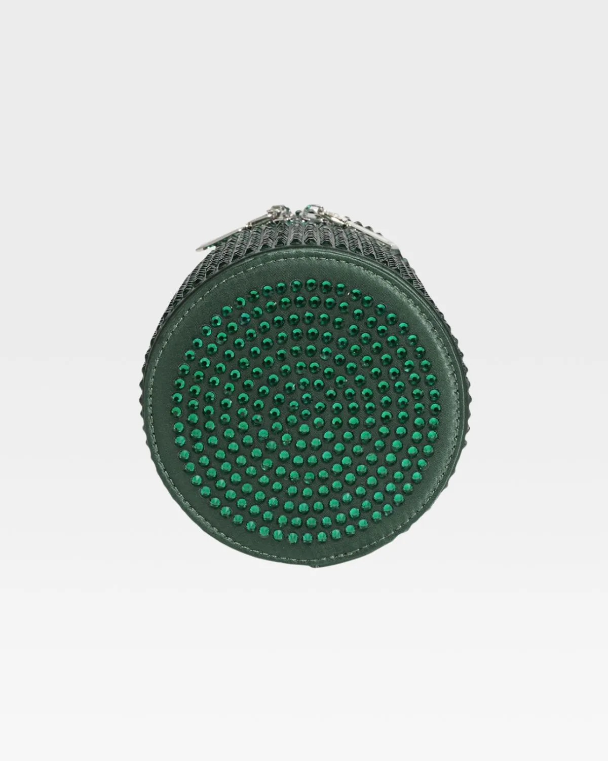 Crystal Mini Barrel Bag in Green