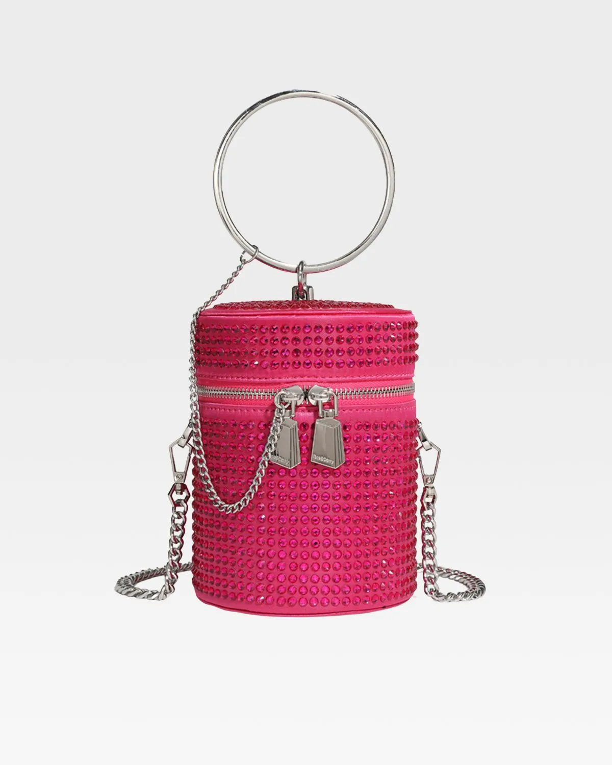 Crystal Mini Barrel Bag in Pink