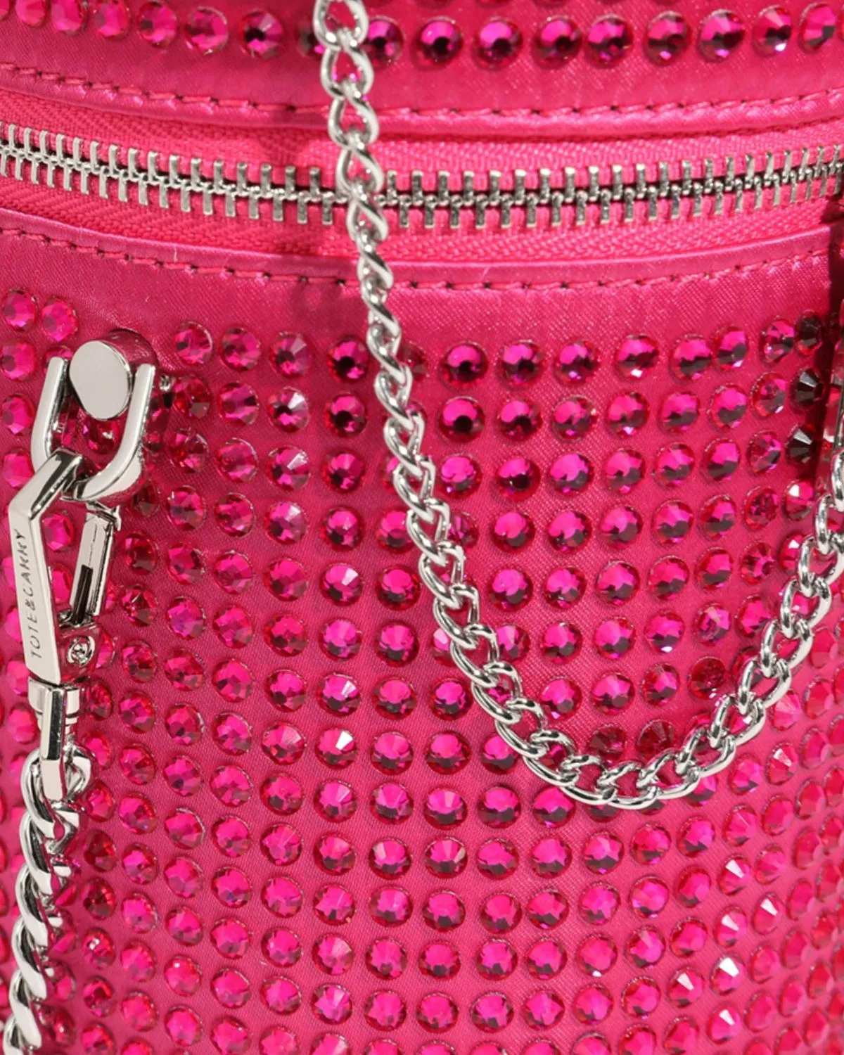 Crystal Mini Barrel Bag in Pink