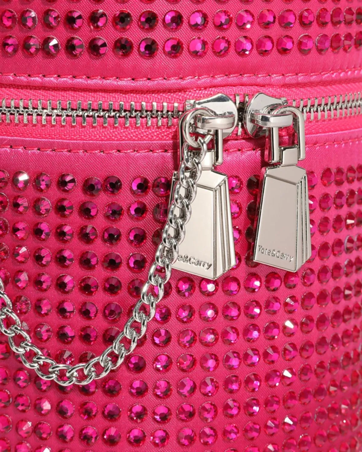 Crystal Mini Barrel Bag in Pink