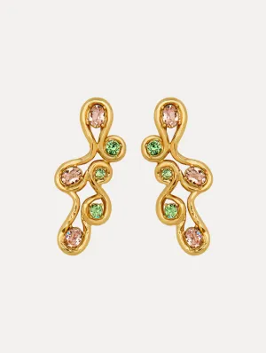 Crystal Wrap Clip-On Earrings