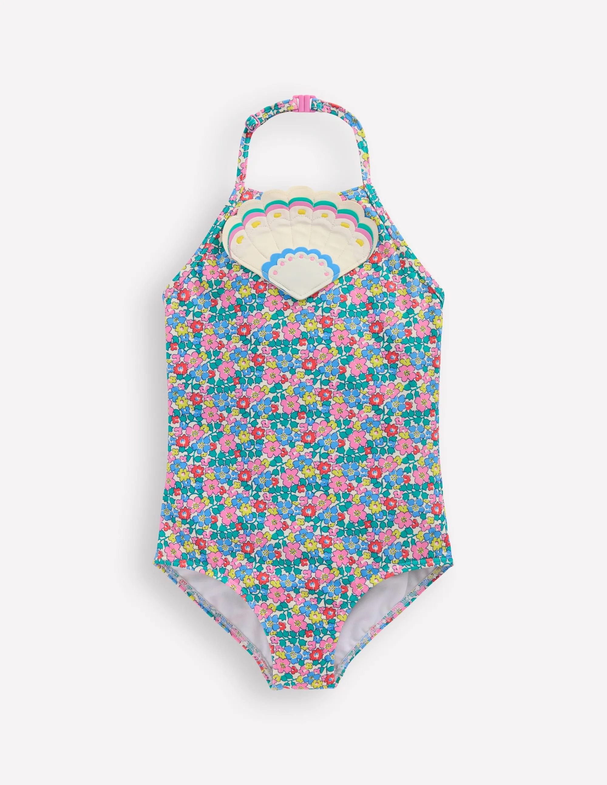 Ellery Fun Logo Swimsuit-Multi Flowerbed Shell