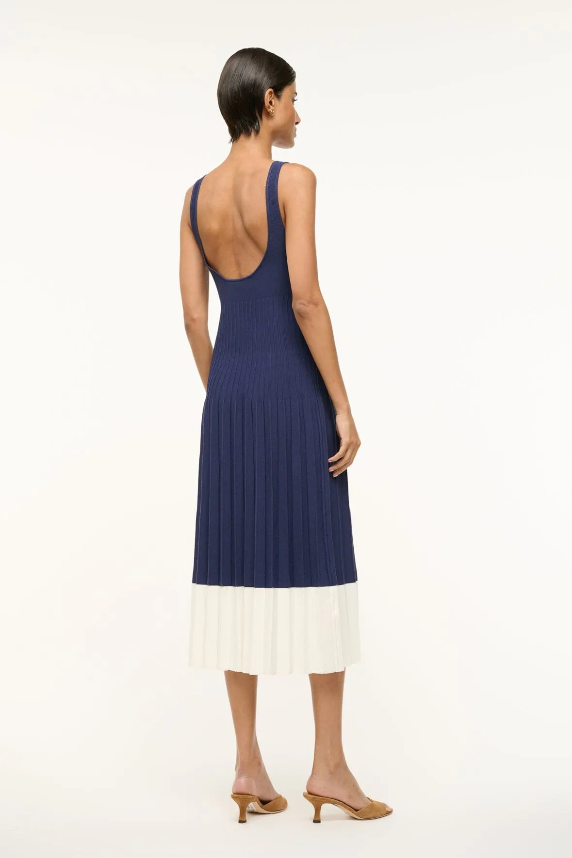 ELLISON DRESS | NAVY WHITE