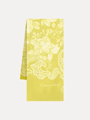 English Rose Silk Bandana Scarf