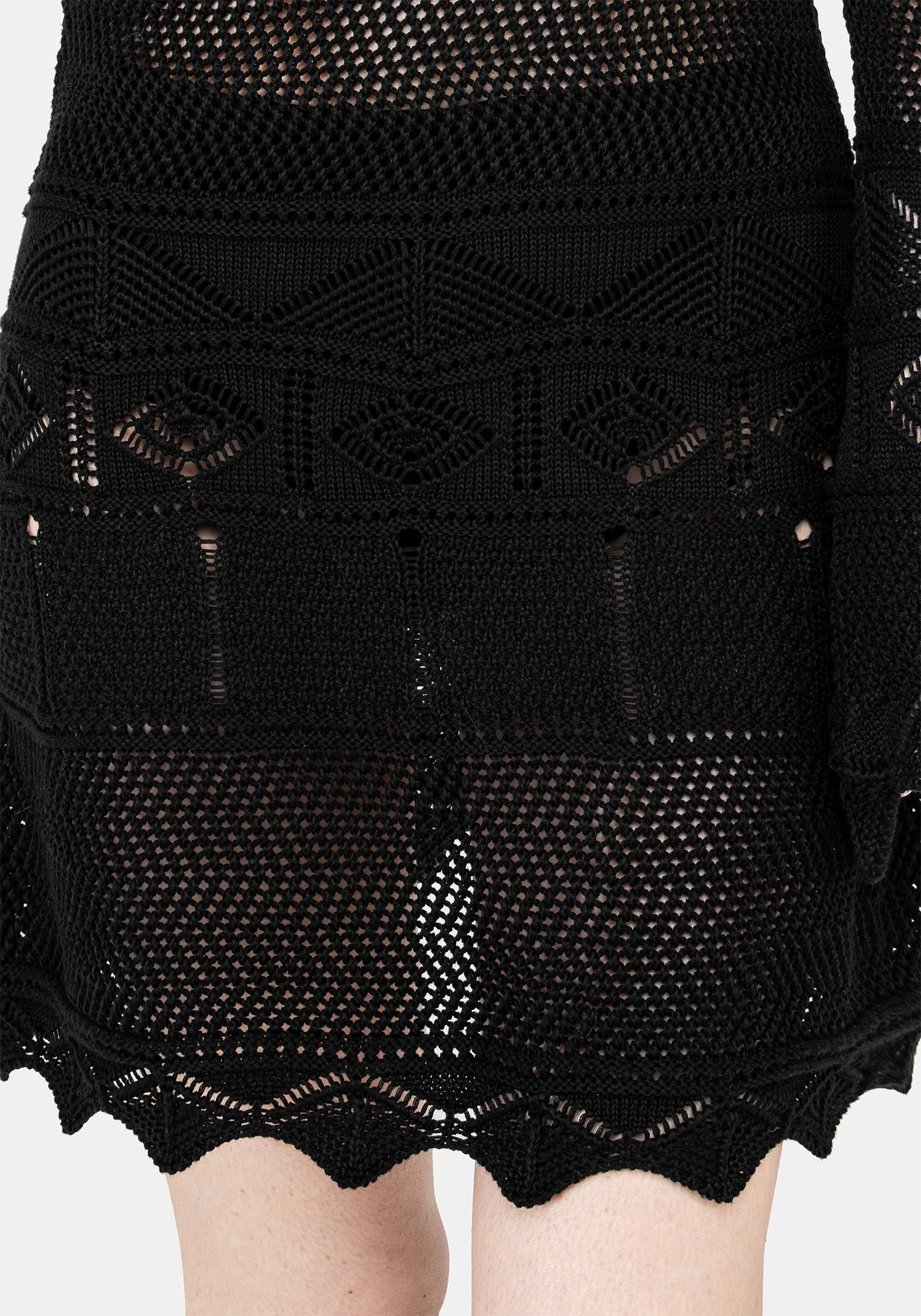 Entice Pointelle Mini Dress