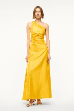 ESTE SILK DRESS | SUNSET GOLD
