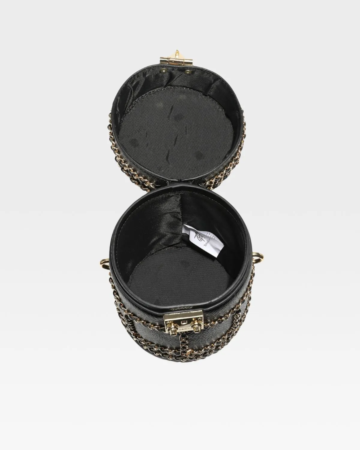 Evening Mini Barrel Bag in Black