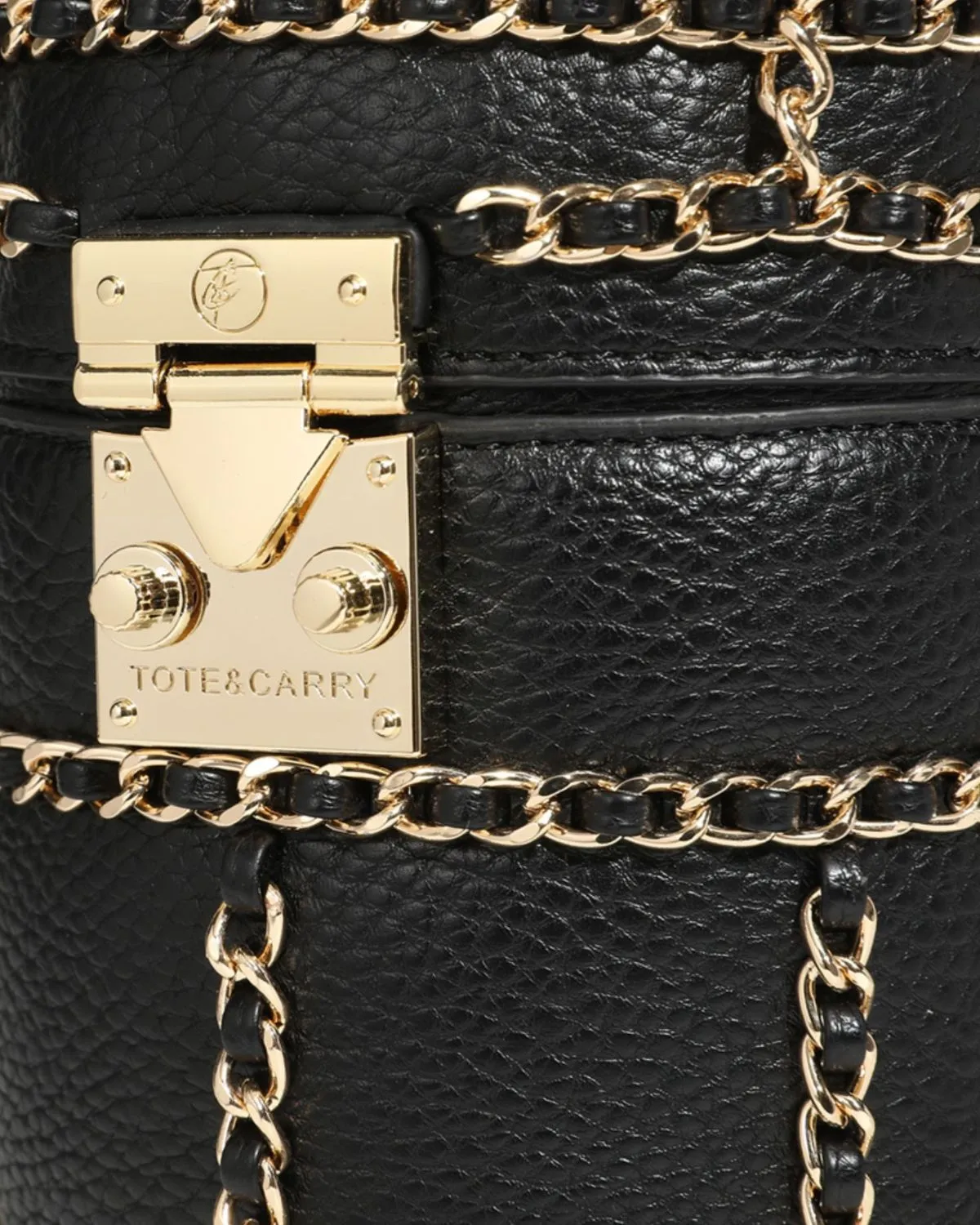 Evening Mini Barrel Bag in Black