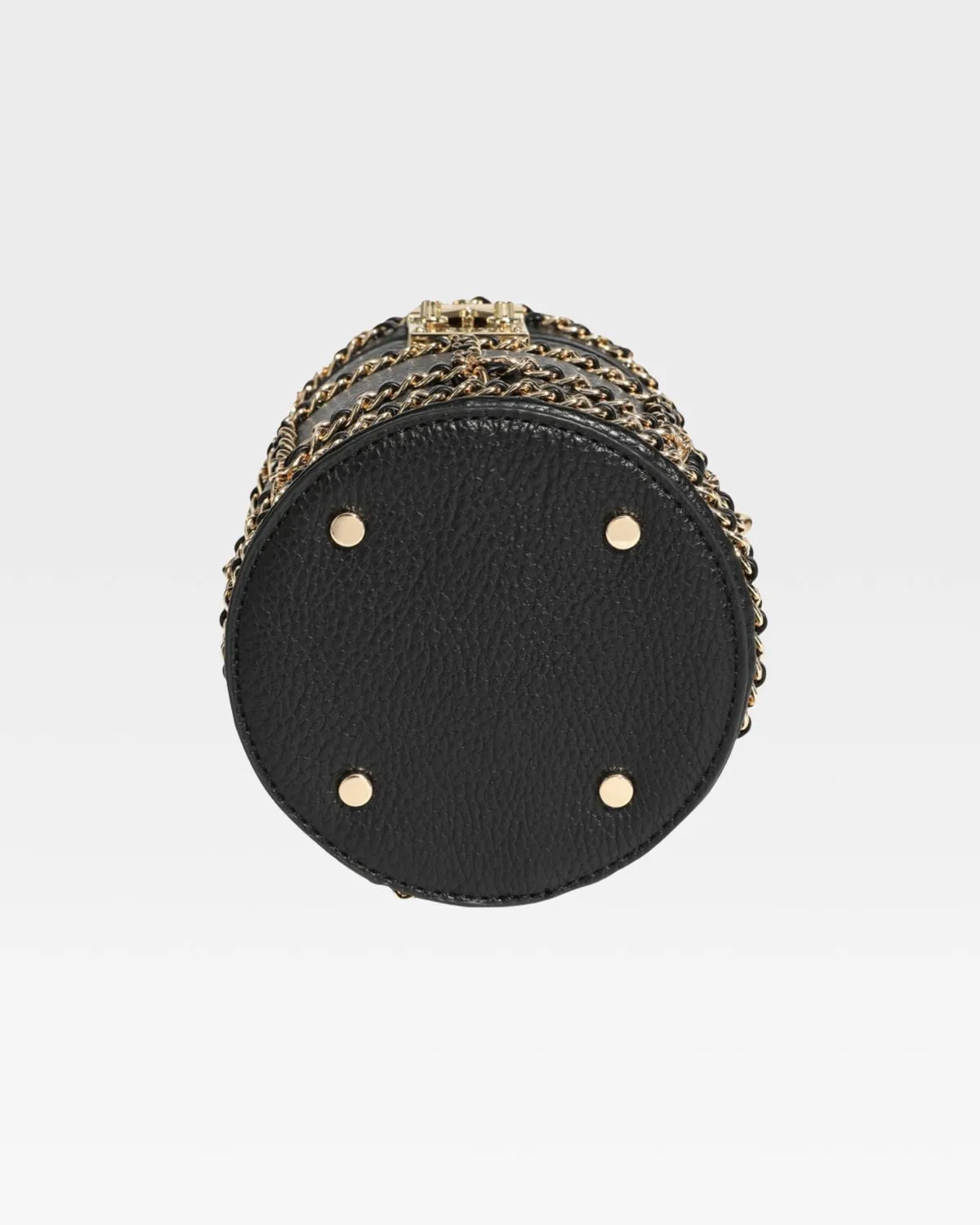 Evening Mini Barrel Bag in Black