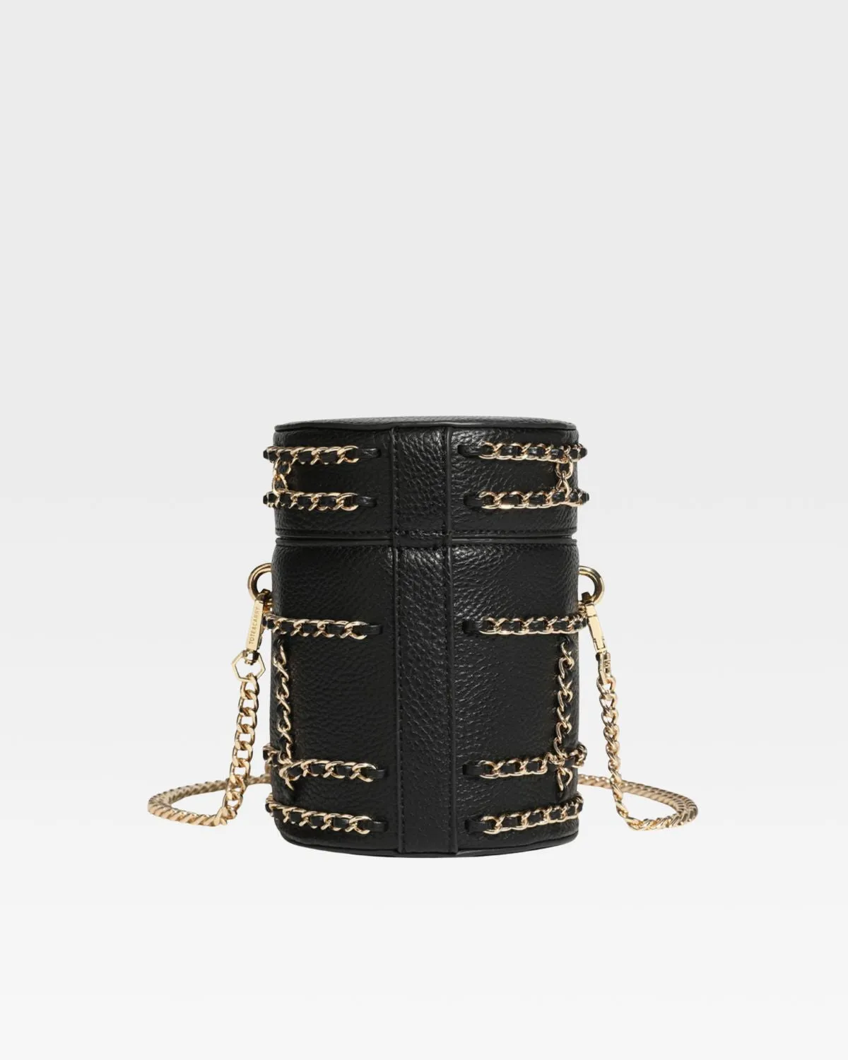 Evening Mini Barrel Bag in Black