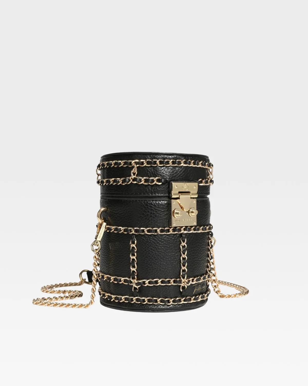 Evening Mini Barrel Bag in Black