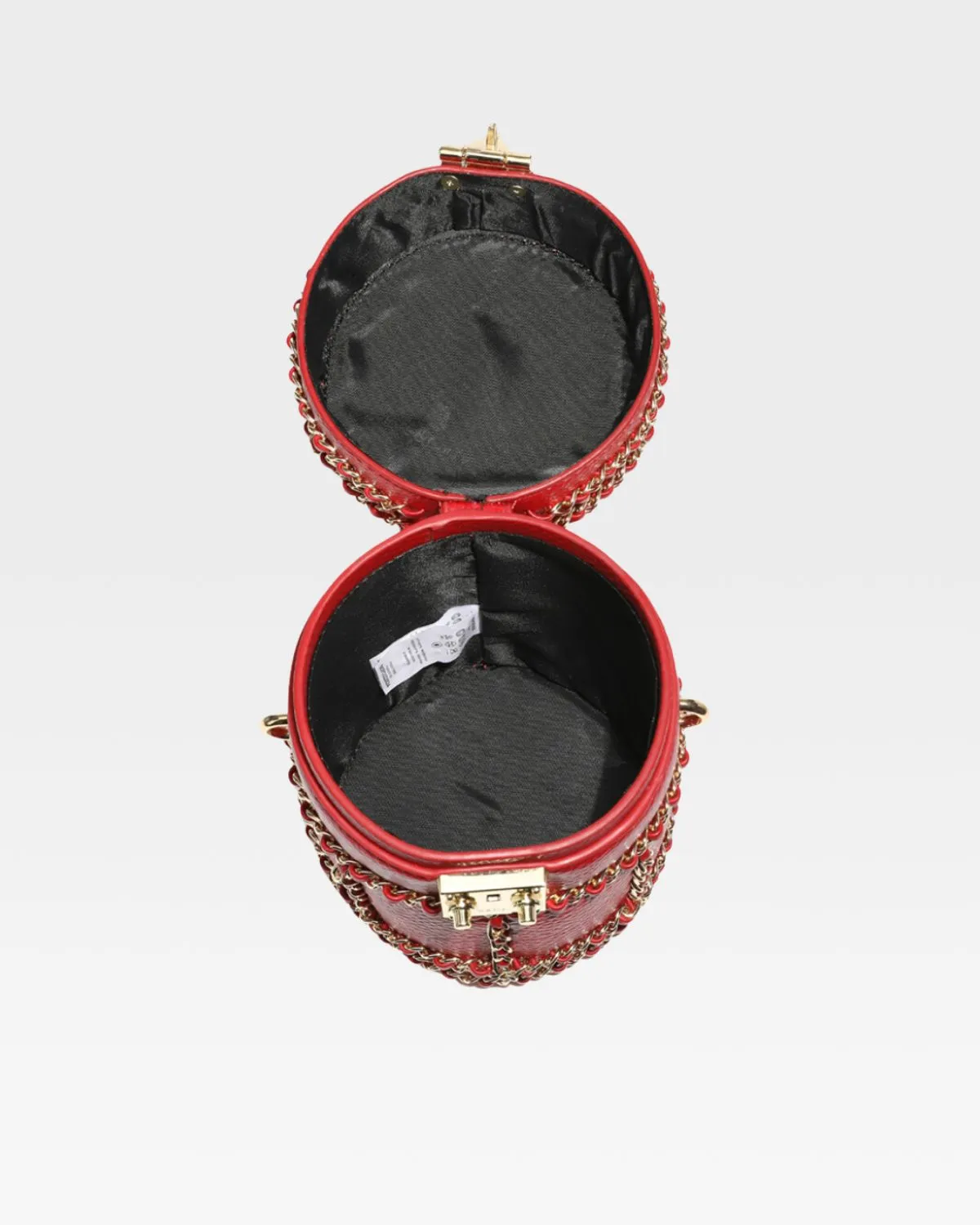Evening Mini Barrel Bag in Red