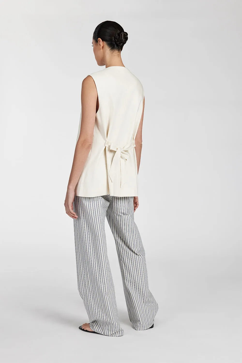 EZRA BLUE STRIPE DRAWSTRING PANT