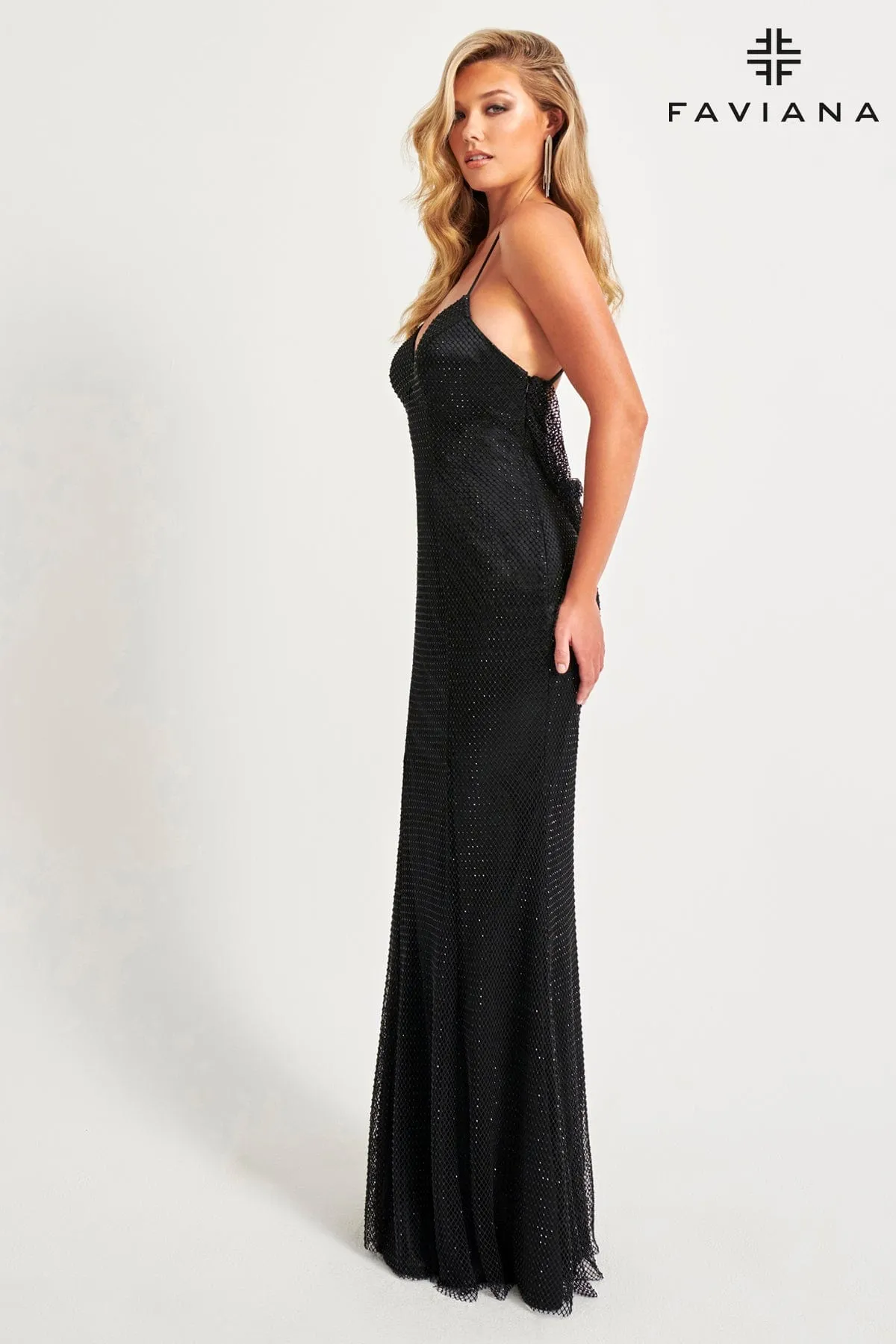 Faviana 11080 Fitted Prom Long Formal Evening Dress