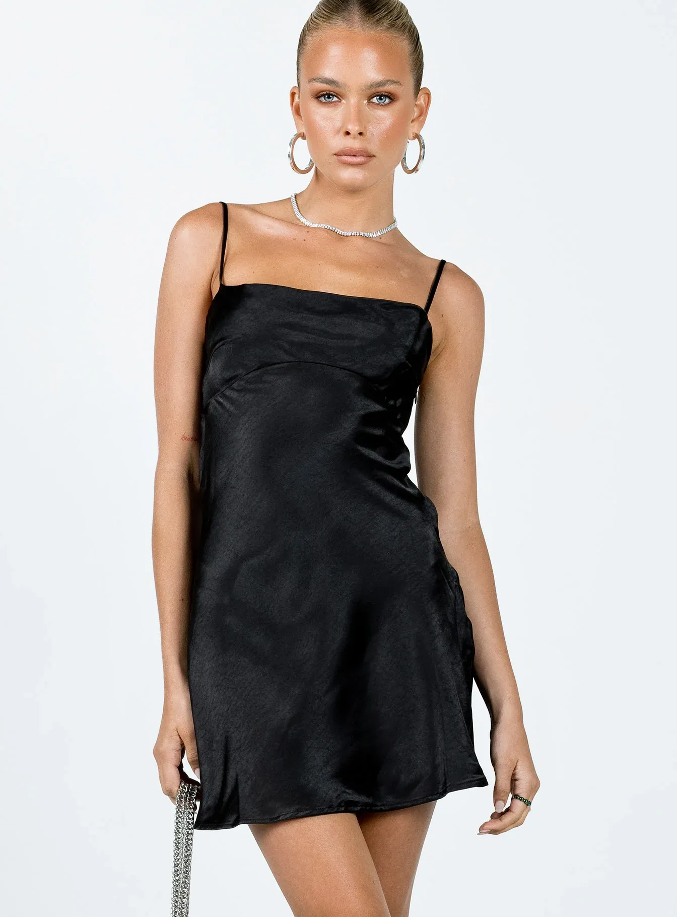 Fiery Feelings Mini Dress Black