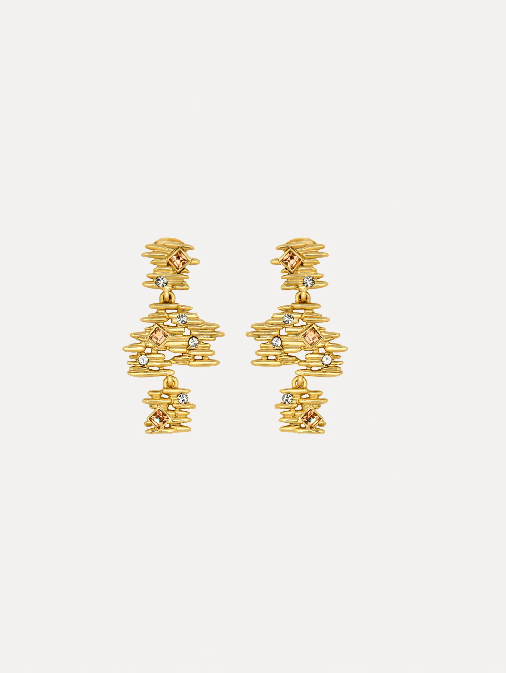 Fine Line Drop Clip-On Earrings