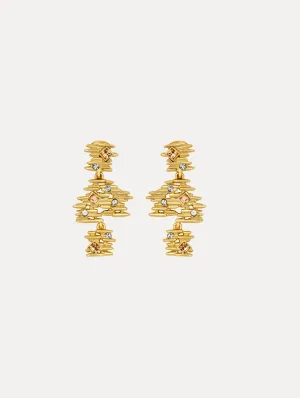 Fine Line Drop Clip-On Earrings