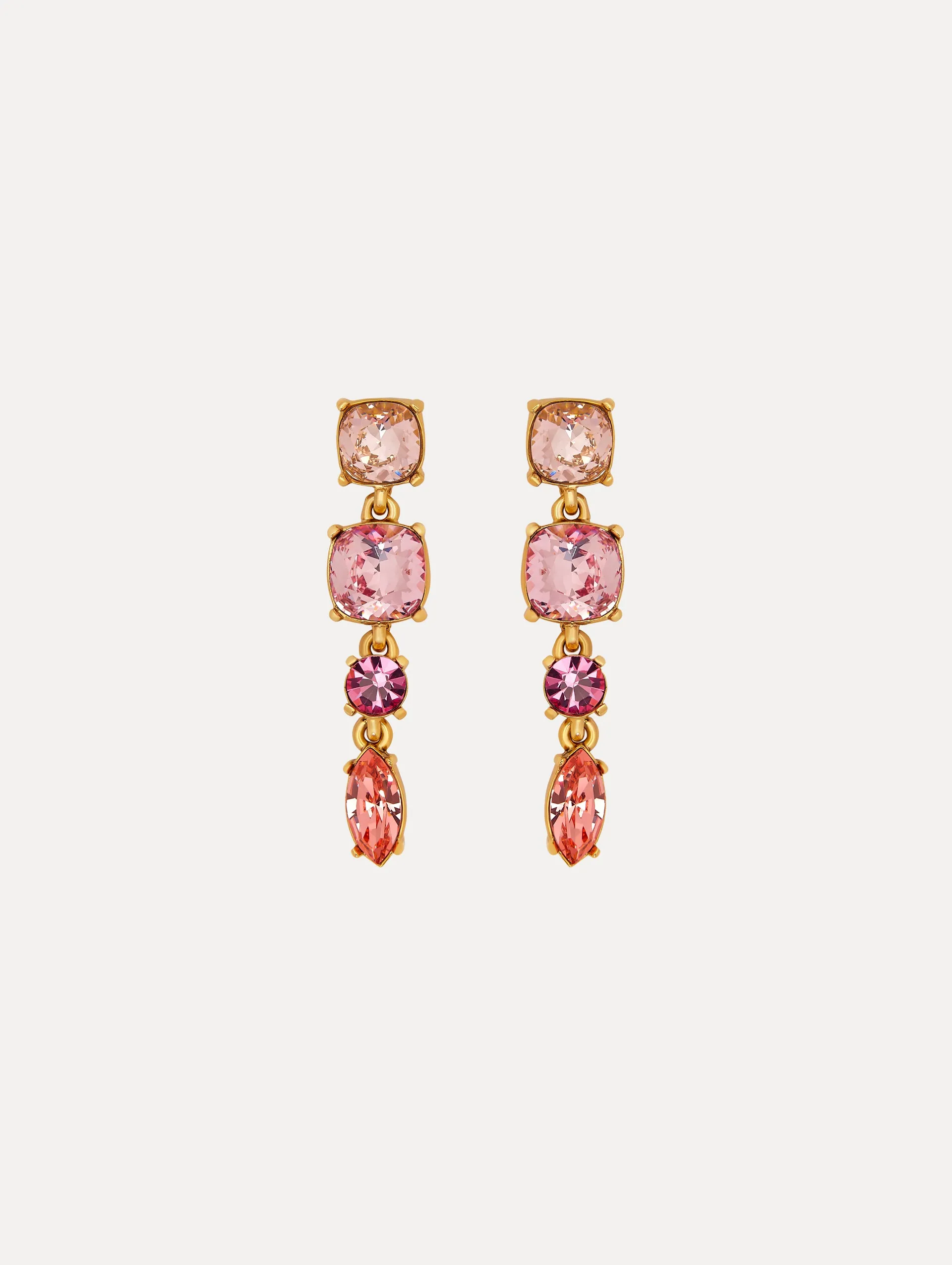 Four-Tier Drop Earrings