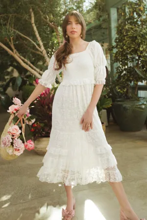 Francie Dress in White Lace - FINAL SALE