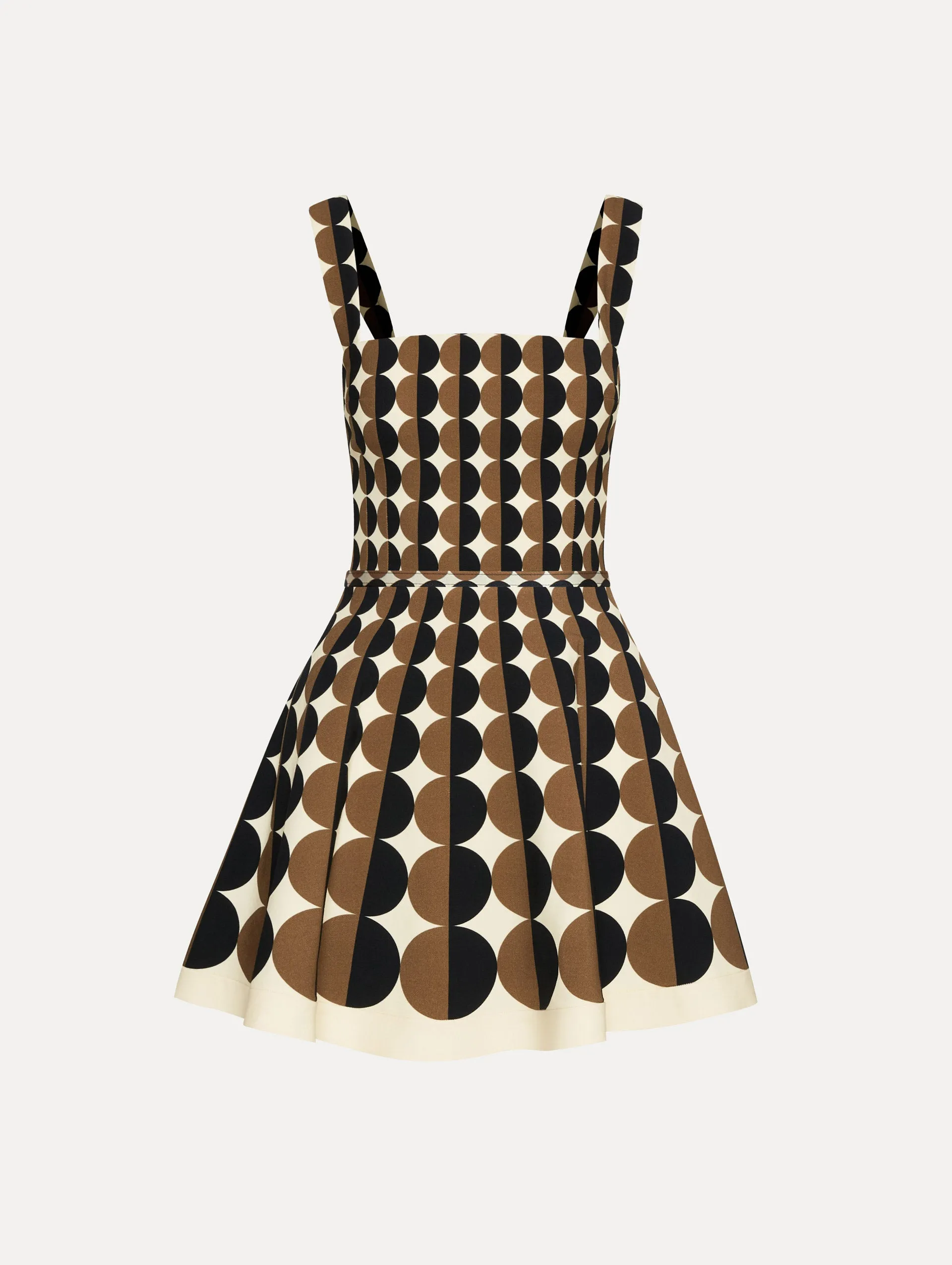 Geometric Circle Wool Dress