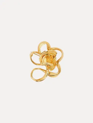 Geometric Rose Brooch