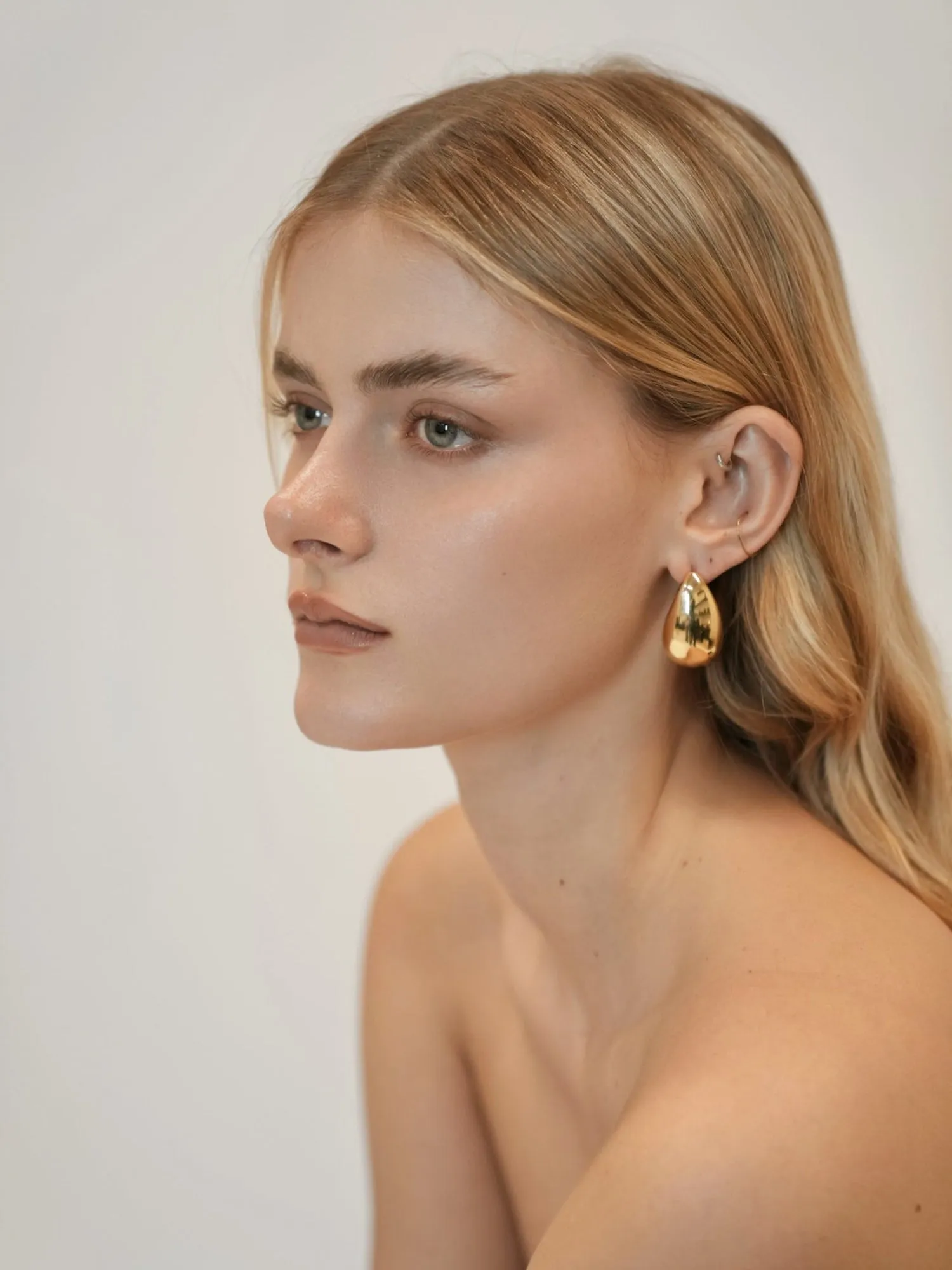 Gold Teardrop Earrings
