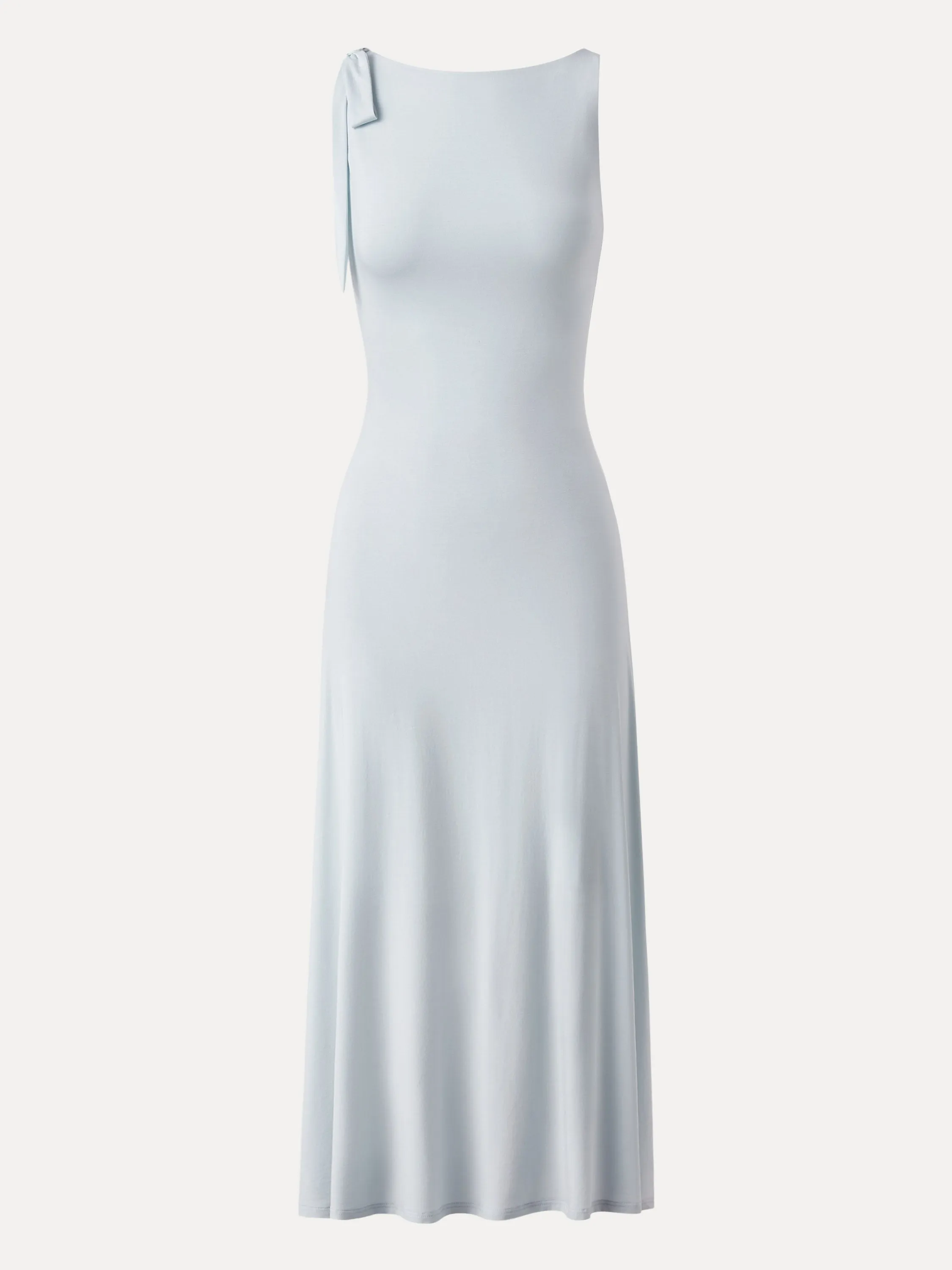 Golden Hour Tencel Silky Adjustable Bow-tie Midi Dress