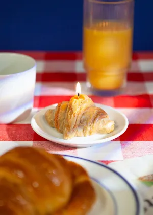 Good Morning Croissant Candle