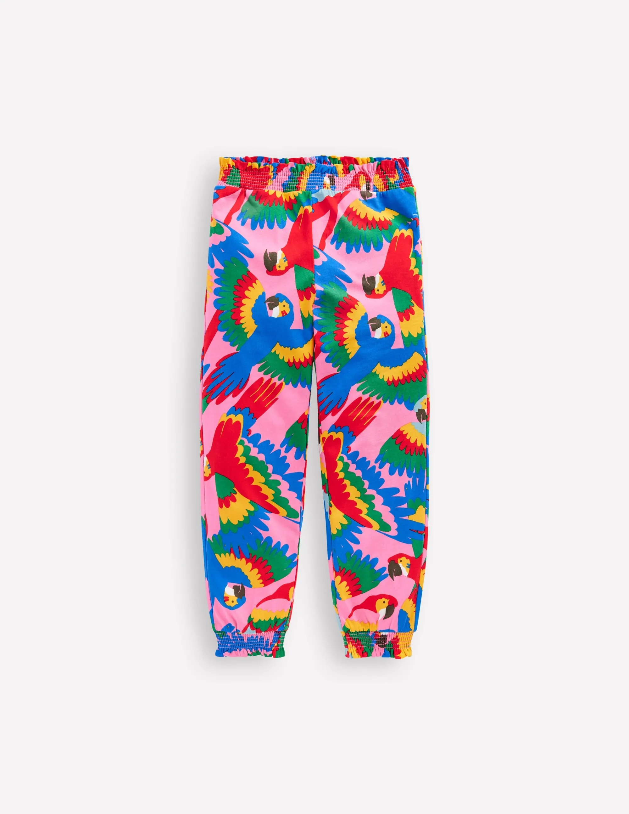 Holiday Trousers-Multi Rainbow Parrot